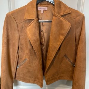 Luxury suede bomber jacket. Size M.